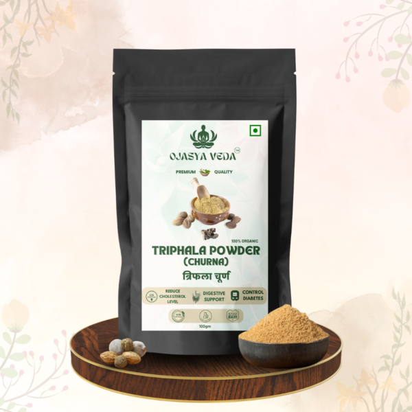Ojasya Veda Triphala Churna | Digestive Cleanse, Detox & Daily Gut Health - 100gm